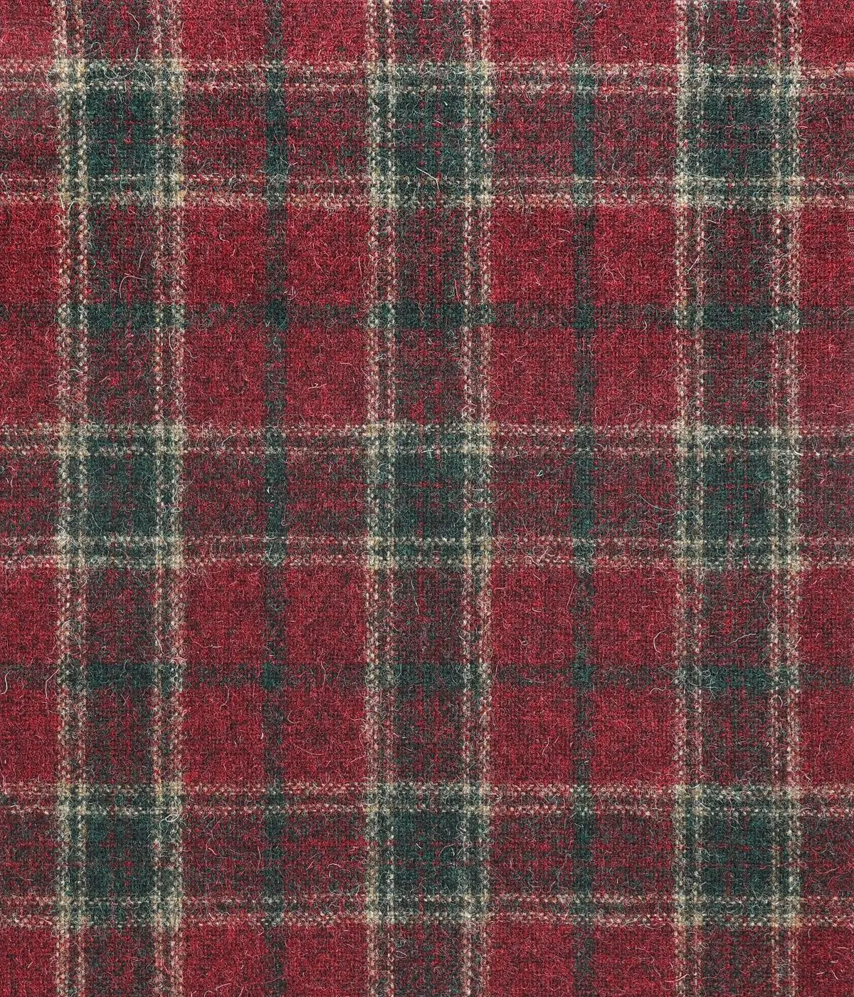 Red and Green Tartan Patterned Material