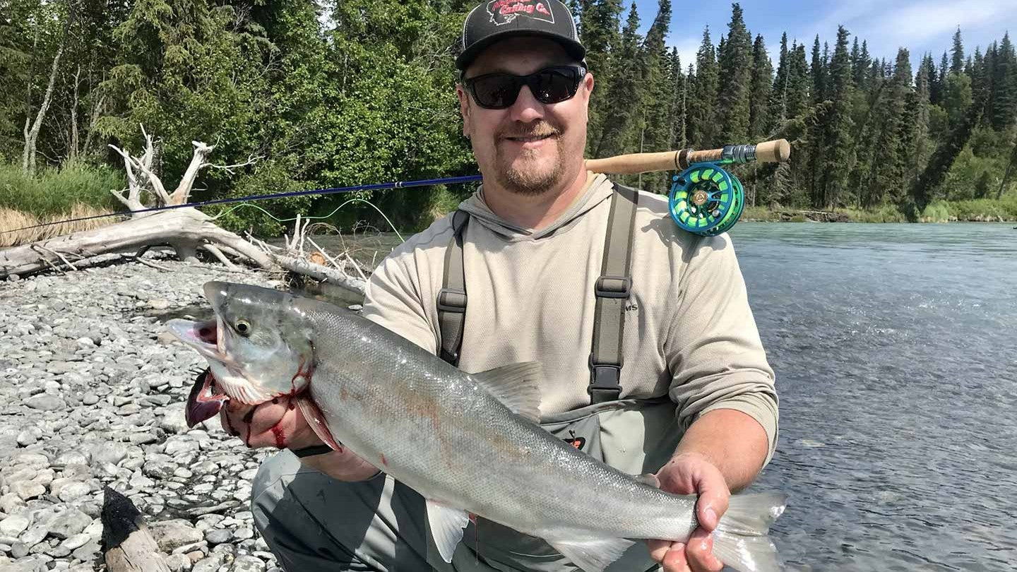 Salmon Caught with a Warm Springs Fly Rod and Envy 406 7/9 Reel