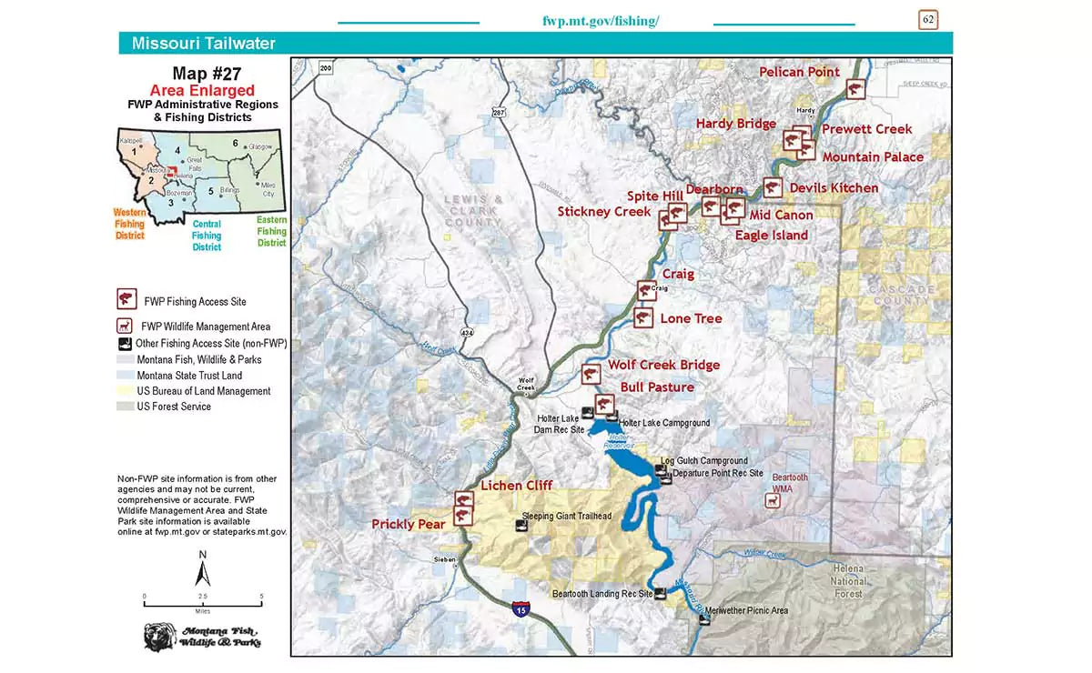 Fly Fishing Access Sites in Montana