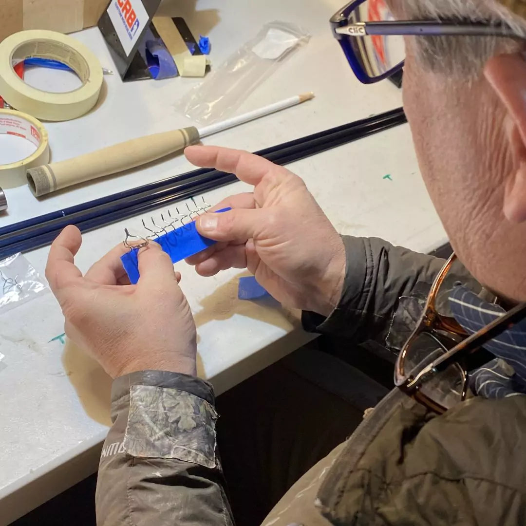 Applying Rod Guides to a Custom Fly Rod