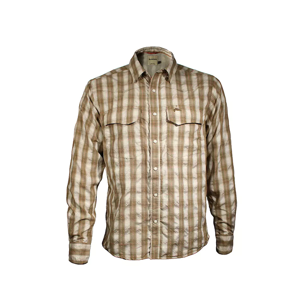Fly Fishing Long Sleeve Button Down by Simms Front View
