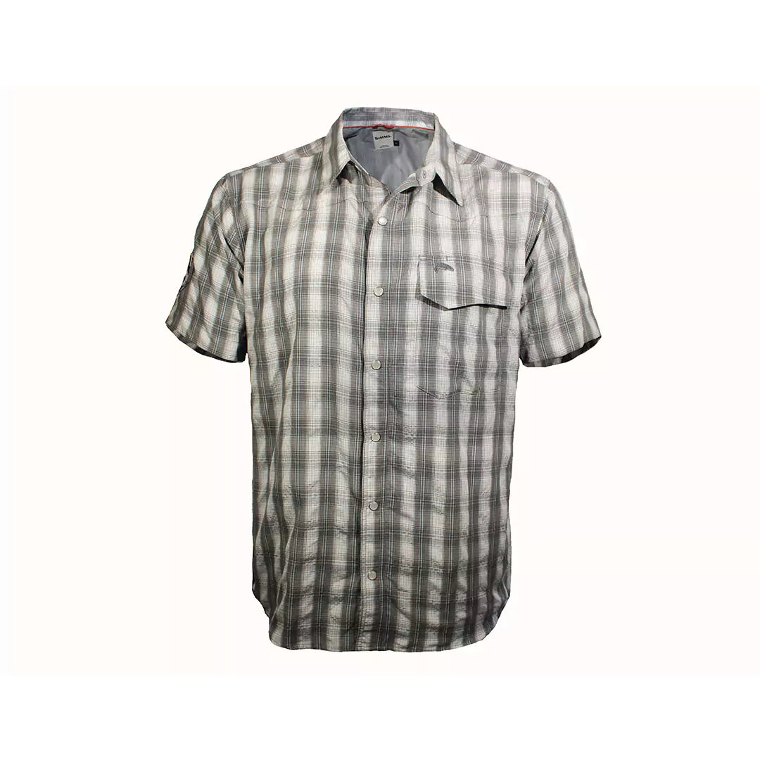 Fly Fishing Logo Short Sleeve Shirt by Simms Front View