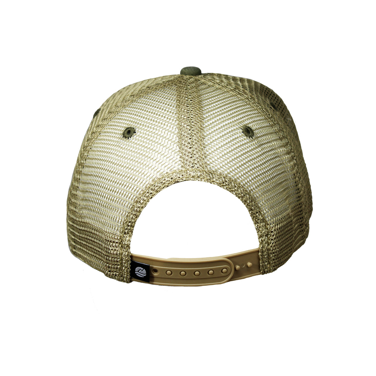 Back View - Green Mesh Back Fly Fishing Hat
