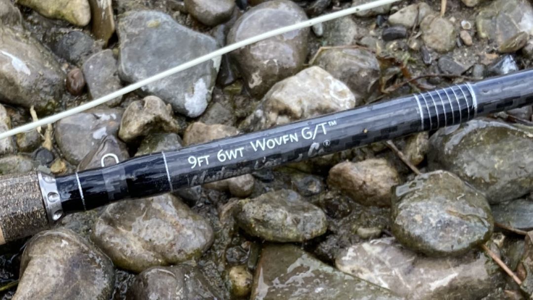 Dearborn Fly Rod Resting on Gravel Bar