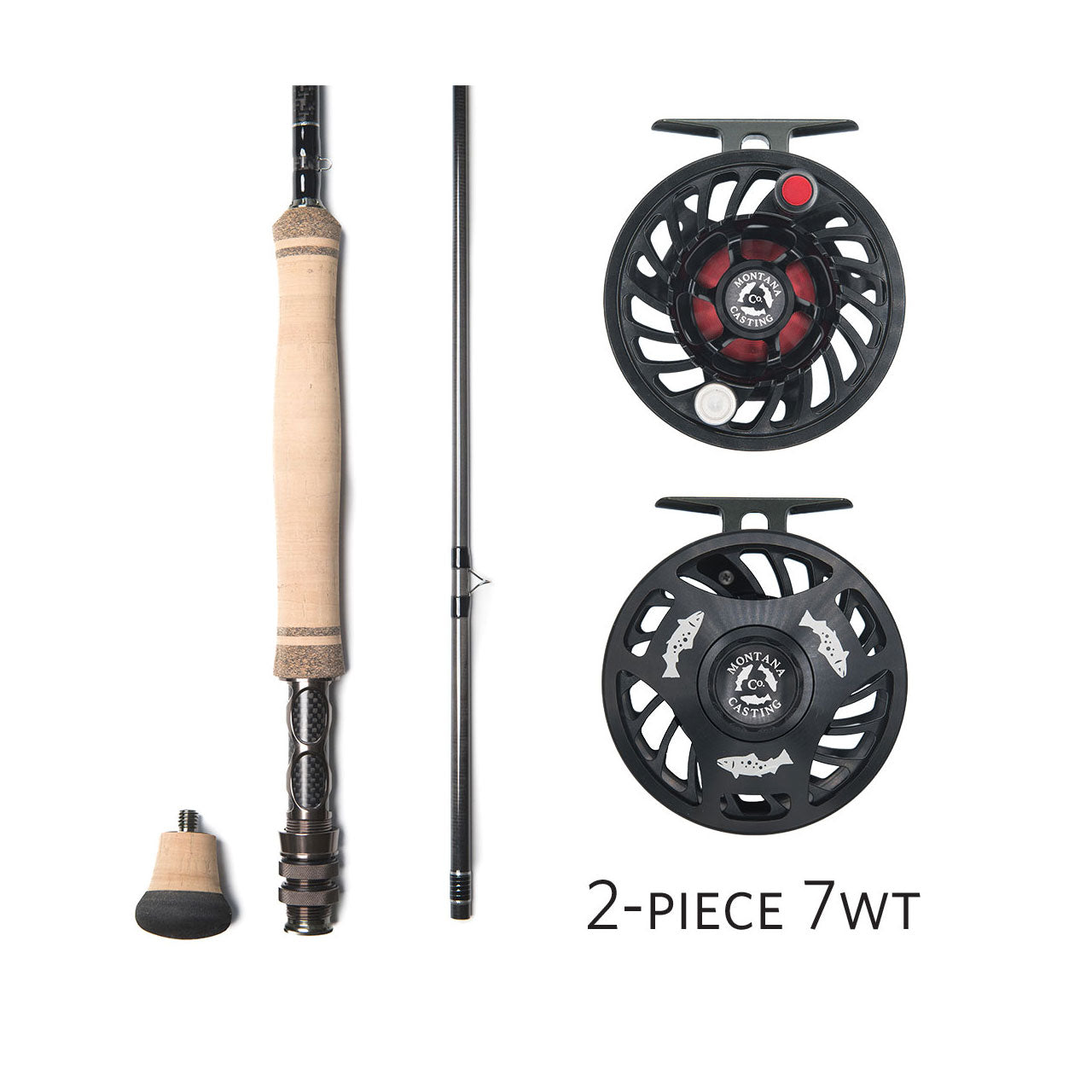 2-piece 7wt Alaskan Fly Rod Outfit