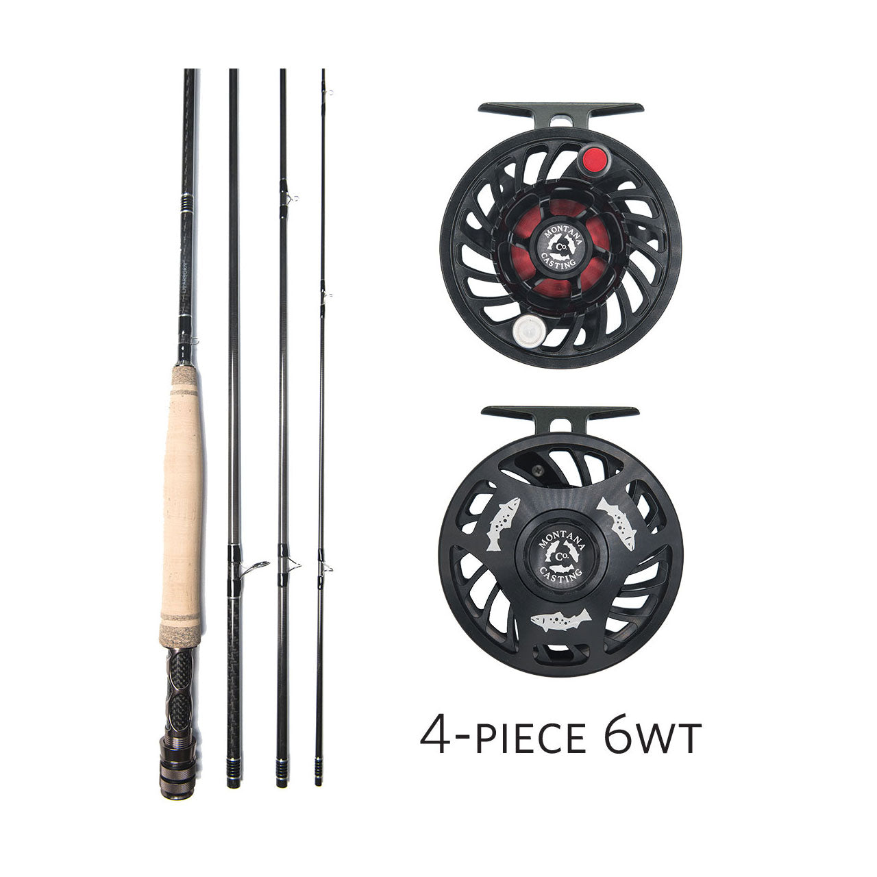 4-piece 6wt Alaskan Fly Rod Outfit