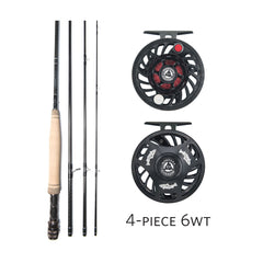 4-piece 6wt Alaskan Fly Rod Outfit