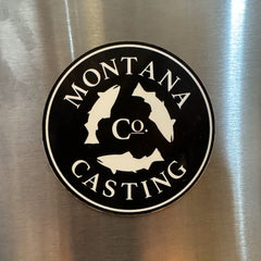 Black Montana Casting Co. Magnet with White Writing