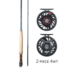 2 Piece 4 Weight Warm Springs Fly Rod Combo