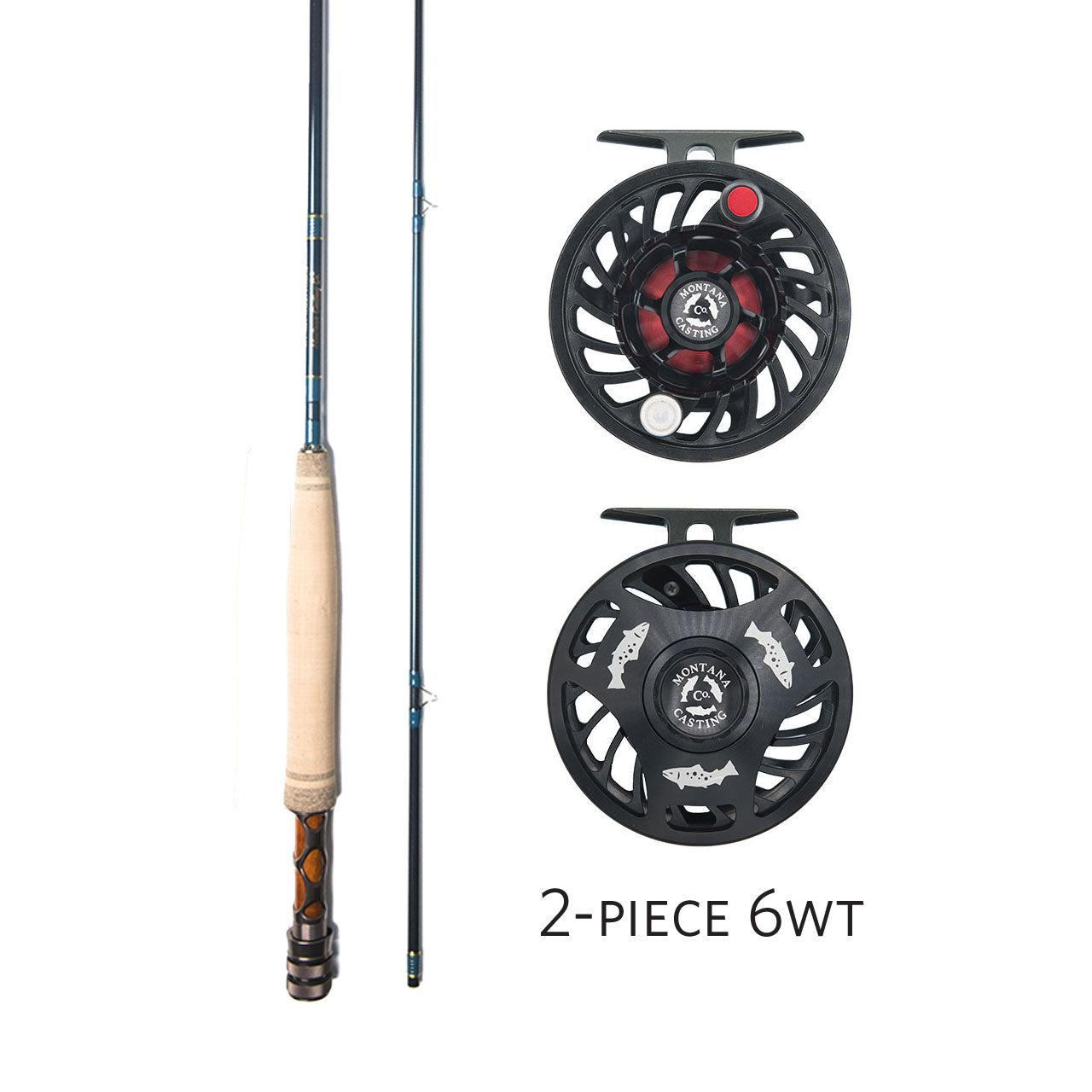 2-Piece 6wt Fly Rod and Reel Combo