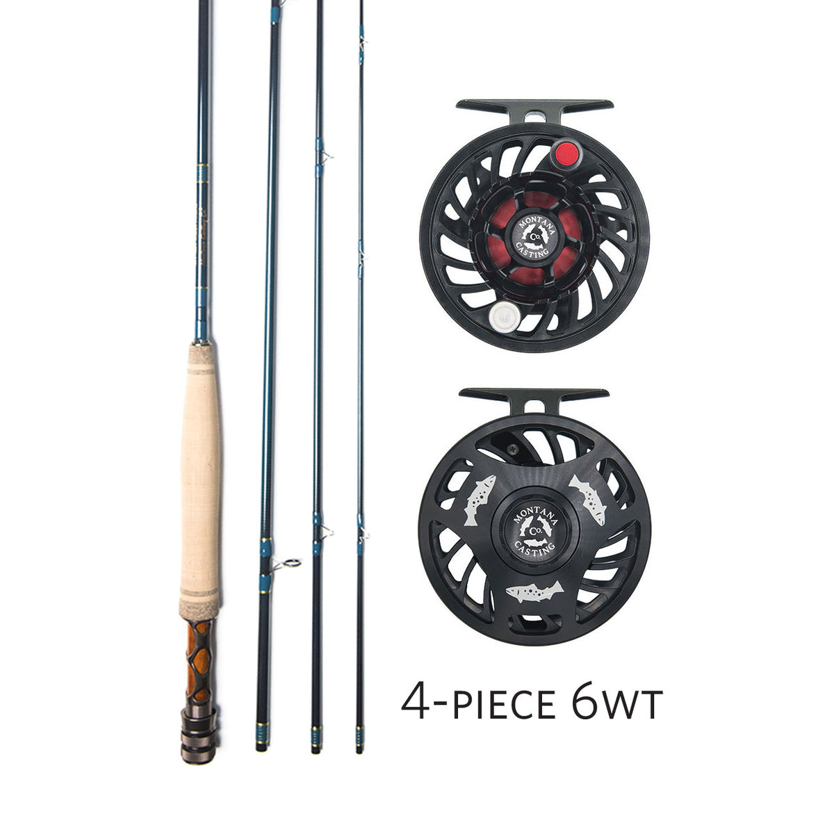 6 wt fly fishing reel Rod Combo - Patagonia Series VI This CNC machined aluminum SS2023NEW Strength:20 LB DIY Maui's Hook Earrings
