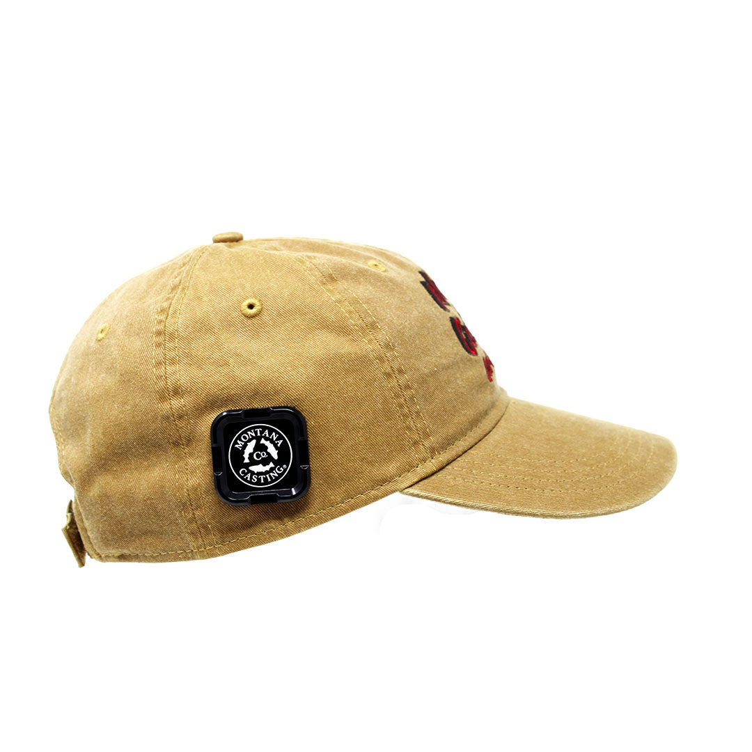 Black Fly Fishing Hook Keeper on a Hat/color~Black