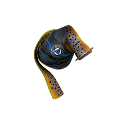 Brown Trout Reversible Belt with MCCo. Logo and River on the Back