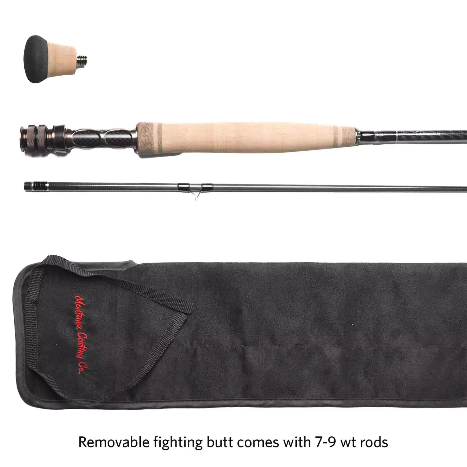 Fly Rod with Removeable Fighting Butt and Rod Sock - Dearborn