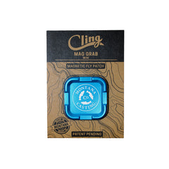 Blue Magnetic Hook Keeper with Montana Casting Co. Logo/color~Glacier Blue