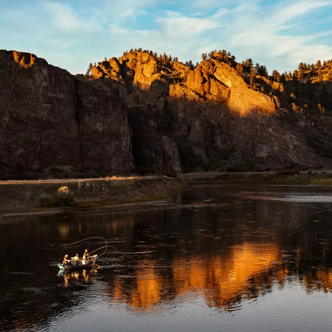 Fly Fishing from a Drift Boat on the Upper Missouri River in Montana