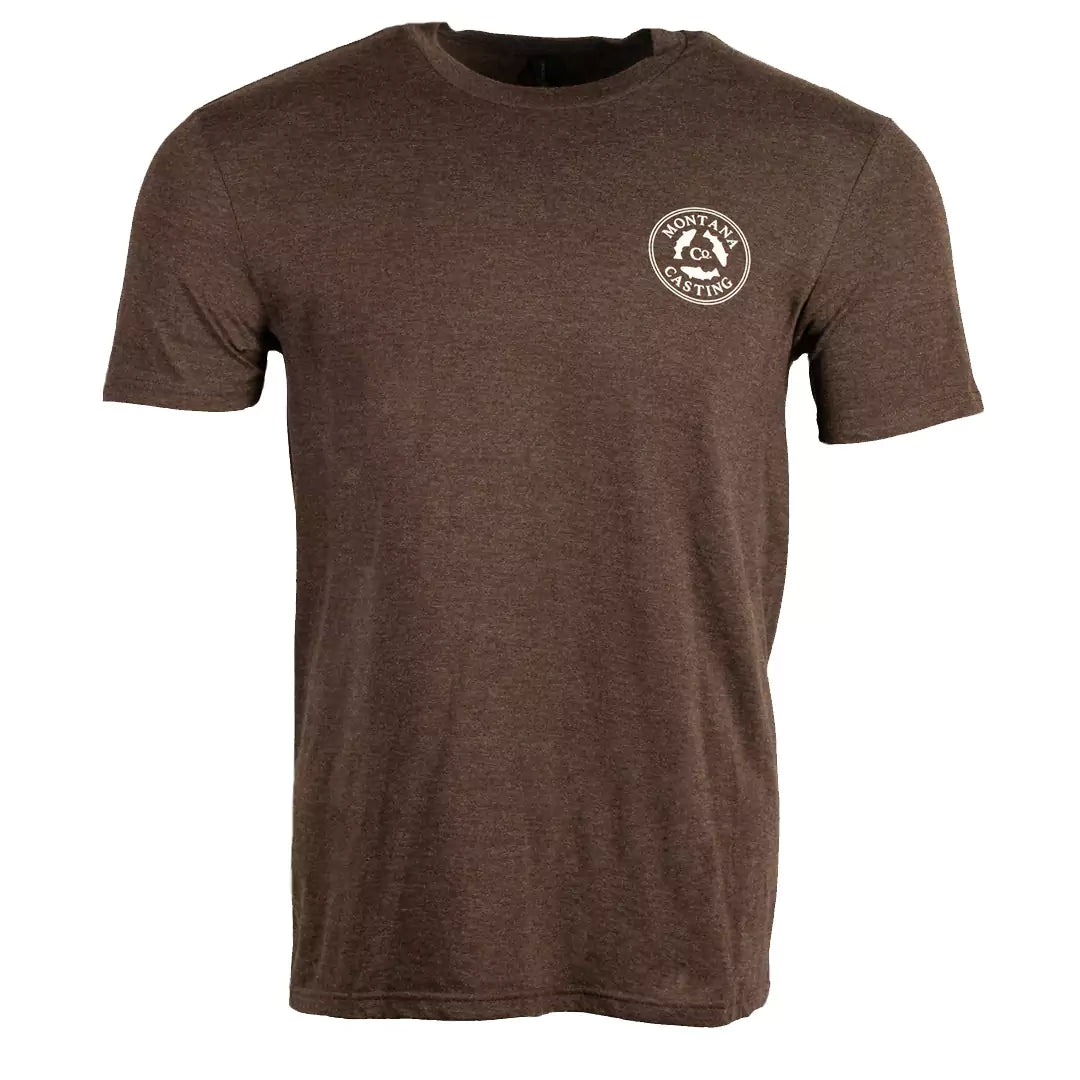Logo T-Shirt/Color~Heather Brown with Earthtones Logo