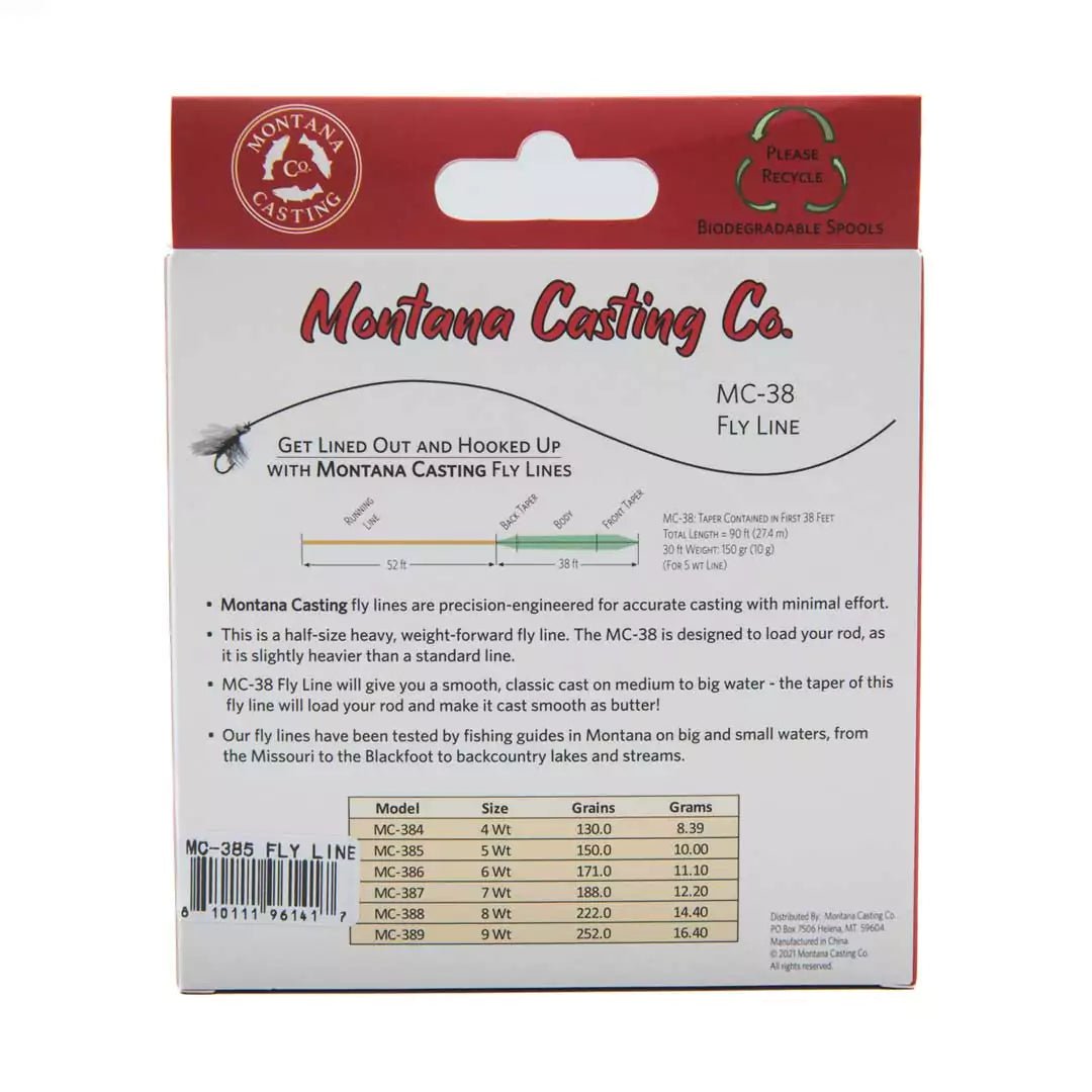 Montana Casting Co. MC-38 Fly Line 2