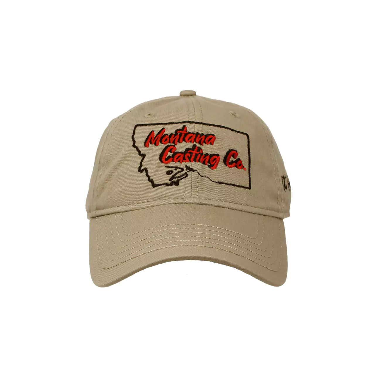 Montana Baseball Cap/Color~Khaki with Black on the Side