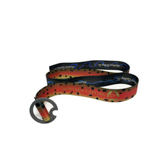 Rainbow Trout Reversible Belt Showing MCCo. Name and Logo