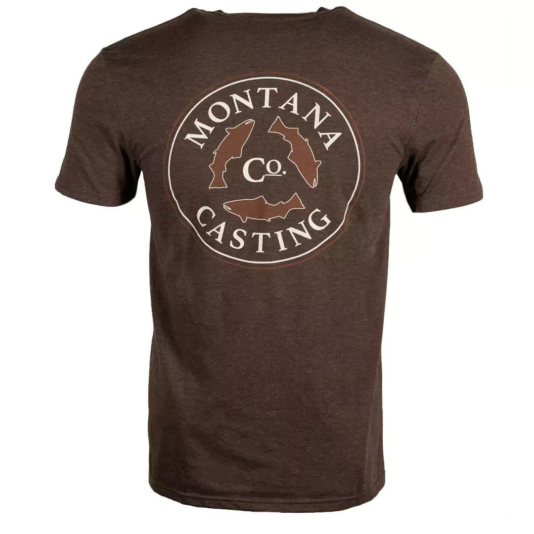 Logo T-Shirt/Color~Heather Brown with Earthtones Logo