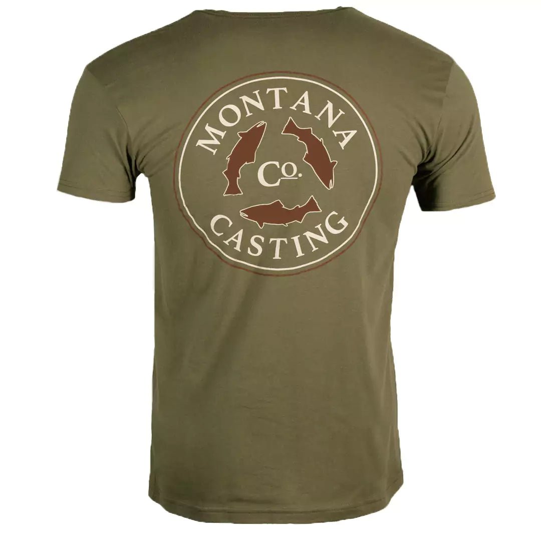 Logo T-Shirt/Color~Military Green with Earthtones Logo