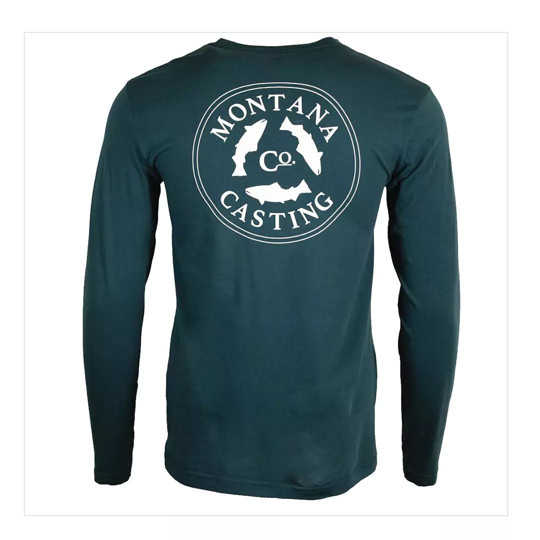 Montana Casting Co. Logo Tee by Ouray Long Sleeve Front