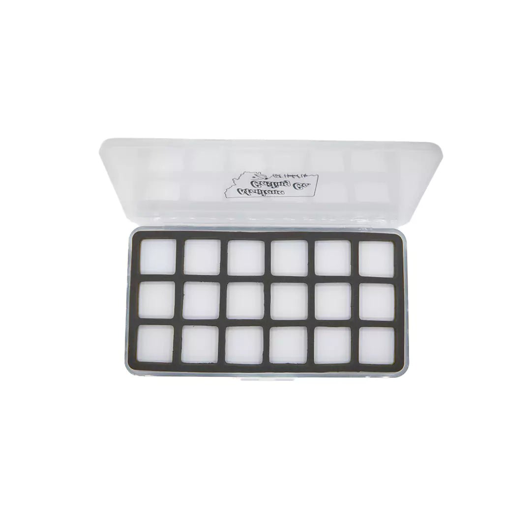 Magnetic 18 compartment fly box