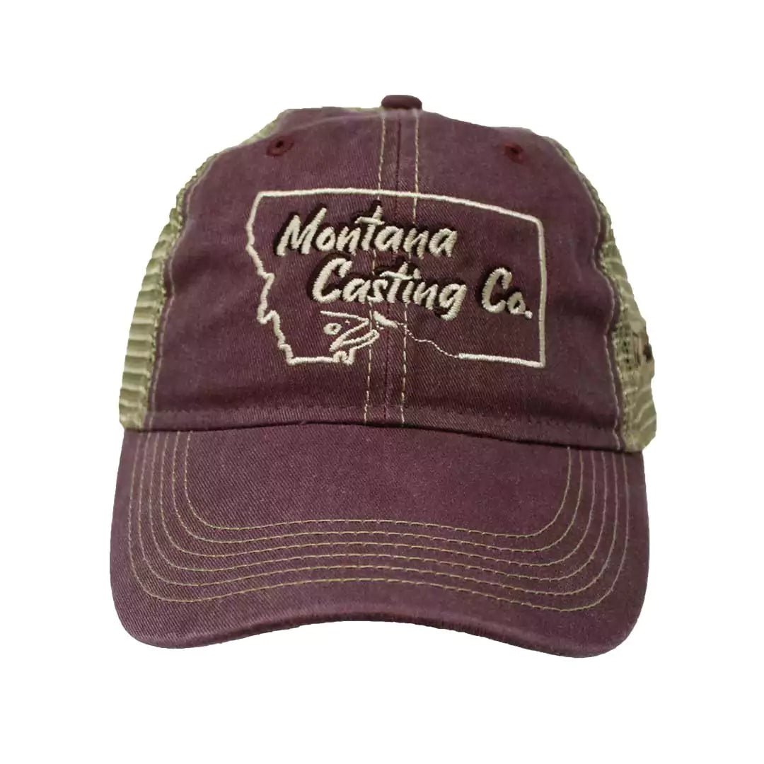 Stonewashed Red Montana Mesh Back Hat Front