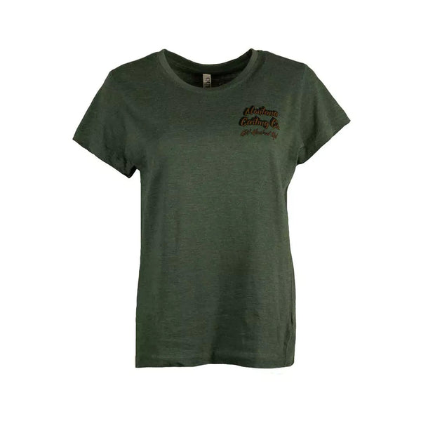 montana damenfahrrad Montana Women's Tee by Ouray Hunter Green / X-Large