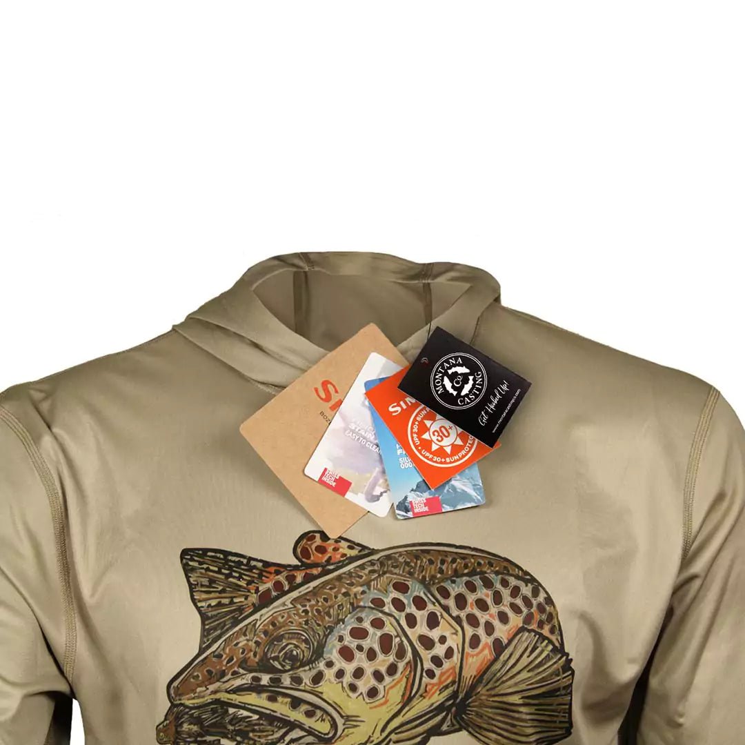 Fly Fishing Hoody - MCCo Simms Art/Color~Stone Brown Trout